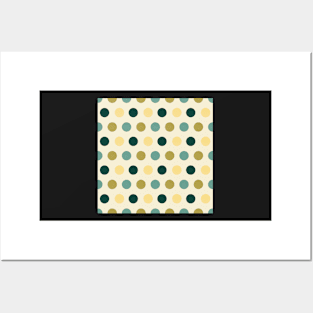 Geometric Polka Dots Posters and Art